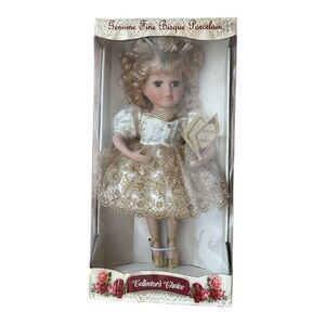 COLLECTOR'S CHOICE GENUINE FINE BISQUE 13" PORCELAIN DOLL BALLERINA